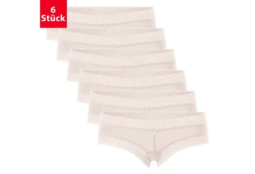 celodoro Panty Damen Hipster Panty mit Spitze (6er Pack) Dessous Slips