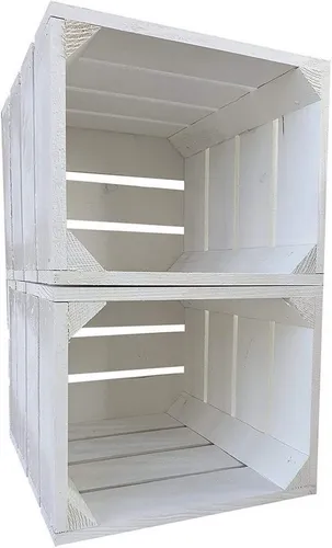 sunnypillow Holzkiste Holzkisten in vielen Farben zur Auswahl, 2er Set 25x20x30cm