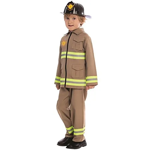 Dress Up America Kinder KJ Feuerwehrmen-Kostüm - Größe klein (4-6 Jahre)