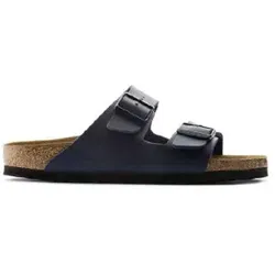 Birkenstock Arizona BF blau Gr. 42 - Wanderschuhe mit anatomisch geformtem Kork-Latex-Fußbett für optimalen Komfort und Unterstützung, ideal für lange Spaziergänge oder den Alltag.