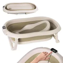Faltbare Babybadewanne mit Thermometer