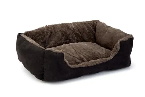 Beeztees Baboo, Katzenbett, taupe/schwarz, 48x37x18 cm