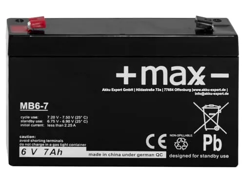 Akku kompatibel Acculux Halolux 90 Arbeitsleuchte Handlampe 6V 7Ah AGM Blei Accu