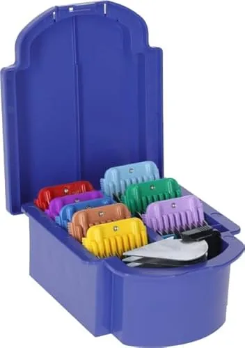 Kerbl Aesculap Aufsteckkamm-Set SnapOn, 9-teilig - Ersatzklingen für Haarschneidemaschinen zur Fellpflege bei Hunden, vielseitig einsetzbar für verschiedene Felllängen und -typen.