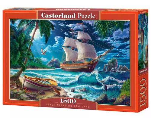Puzzle 1500 elementów. Pierwsza noc na Nowej Ziemi Castorland 5904438152070