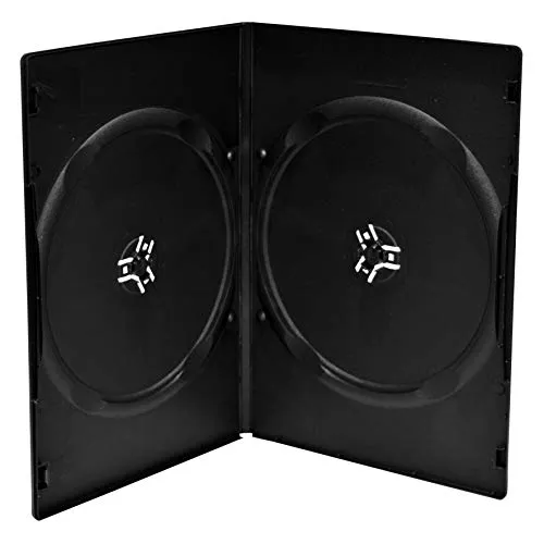 Mediarange DVD-Hülle 100er Set Slim 2er Box schwarz - DVD-Hüllen für 2 BD/CD/DVD, platzsparend und ideal für die übersichtliche Archivierung Ihrer Sammlung.