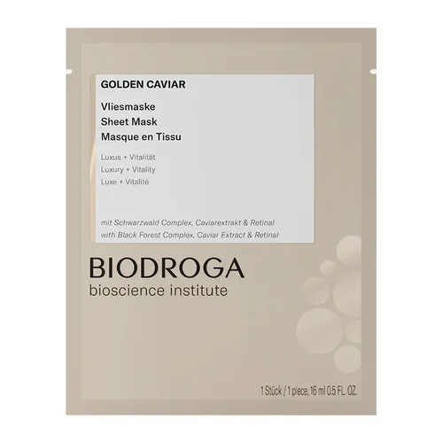 Biodroga Golden Caviar, Vliesmaske, 16ml