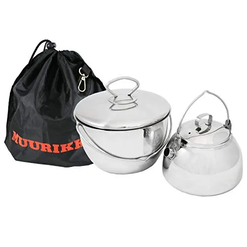 Produktbild Muurikka Camping-Set Wasserkessel & Topf für für offenes Feuer und alle Outdoor-Kochgelegenheiten