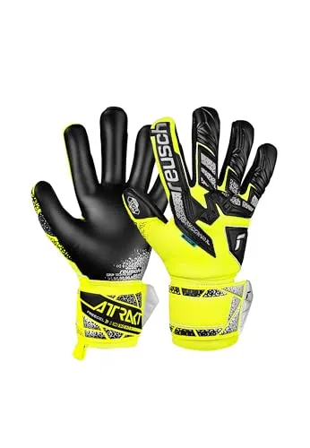 Reusch Attrakt Freegel Silver Torwarthandschuhe - Torwarthandschuhe für Erwachsene, atmungsaktiv und wetterfest, mit erstklassigem Grip und optimaler Belüftung für maximale Kontrolle und Komfort auf dem Spielfeld.