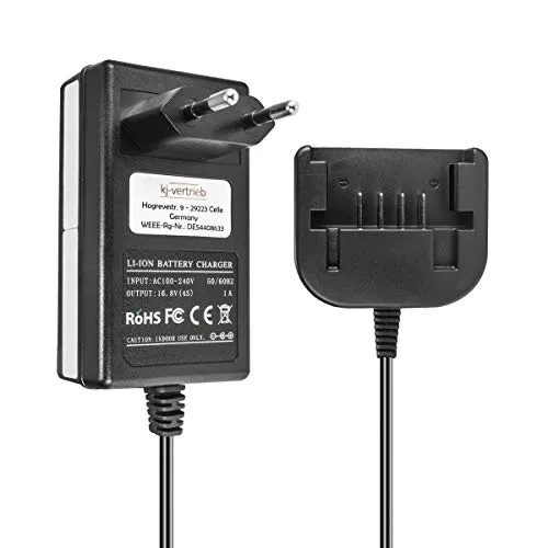 Ladegerät kompatibel mit Black & Decker Li-Ion Werkzeug-Akkus BL1114, ASL146K, LDX120C, SSL20SB - 16.8V 1A