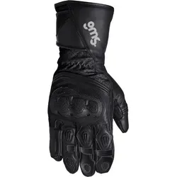 GMS-Moto GR-1 SF Handschuhe - Schwarz - XL - Motorradhandschuhe mit Rinds- und Ziegenleder, Superfabric® Knöchelprotektor, Anti-Rutsch-Einsatz und Smart-Touch-Funktion für optimale Sicherheit und Komfort beim Fahren.