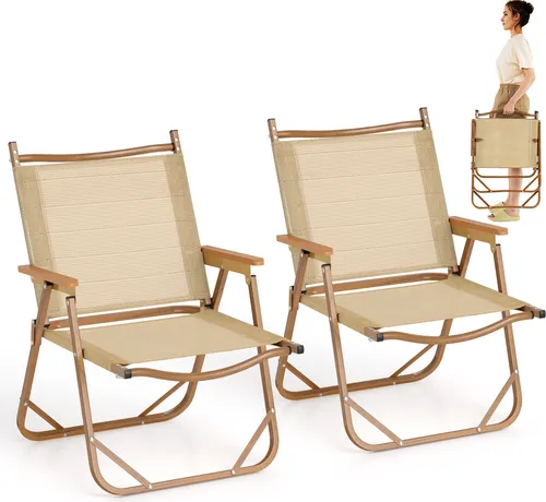 COSTWAY 2er Set klappbare Campingstühle