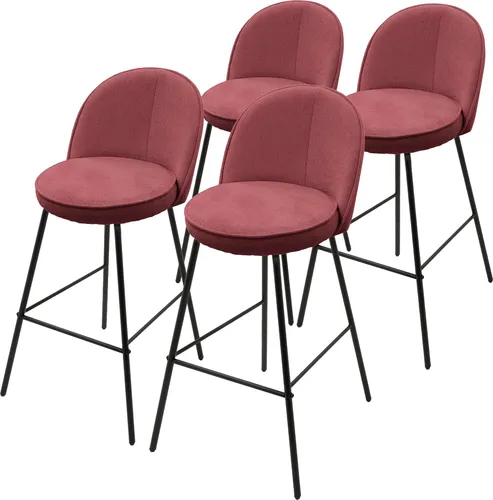 ML-Design Barhocker Set 4er Rot 75 cm