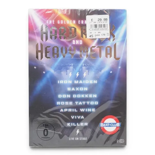 Vorbestellung: The Golden Era of 80's Hard Rock and Heavy Metal DVD - Erleben Sie die besten Hard Rock und Heavy Metal Hits der 80er Jahre auf DVD, FSK 6, mit deutscher Sprache und Originalware, erhältlich ab 05.09.2025.