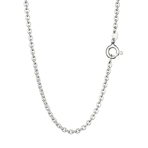 NKlaus 42cm Ankerkette 925 Silber elegante Halskette Breite: 1,6mm Collier 3,5g schwer 4208
