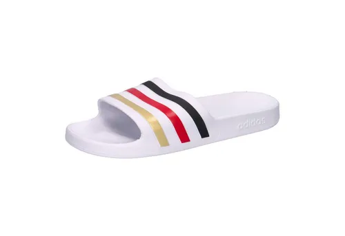 adidas Performance Adilette Aqua Weiß Herren Pantolette - Die adidas Adilette Aqua ist die perfekte Pantolette für entspannte Momente. Mit der weichen Cloudfoam-Sohle und dem schnell trocknenden Material sind sie ideal für Schwimmbad und Sauna. Genieße den sportlichen Look und den Komfort!