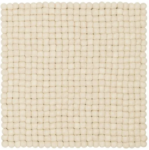 myfelt Stuhlkissen Filzkugel Sitzauflage eckig - 36 x 36 cm, beidseitig verwendbar, 100% Schurwolle