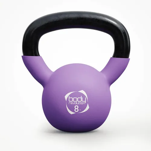 Body Revolution Neopren-Kugelhantel – Gummibeschichtete Gusseisen-Kugelhantel (4 kg bis 20 kg)