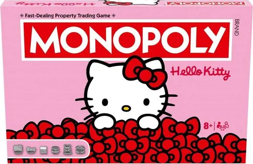 Hasbro Monopoly Brettspiel Hello Kitty Edition für Kinder und Erwachsene
