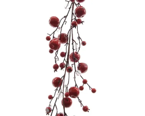 Kaemingk Hängedekoration Girlande Beerengirlande Apfel/Perle Fensterdeko Türdeko L 120 cm