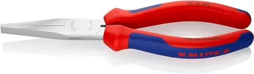 Knipex 30 15 190 Flachzange Gerade - Spitzzangen aus Chrom-Vanadium Elektrostahl, hoch belastbar und verschleißarm, ideal für präzise Arbeiten in der Elektronik und Feinmechanik.