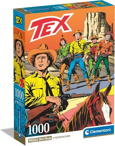 Puzzle Tex- 1000 Stücke 50x70cm - Clementoni