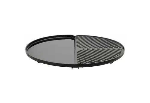 CADAC Grillplatte/Grillrost BBQ/Plancha 50 - Vielseitige Grillfläche - Grillzubehör mit 1 Hälfte glatt und 1 Hälfte offen, ideal für gesundes Kochen. Keramikbeschichtung sorgt für einfache Reinigung und gleichmäßige Hitzeverteilung. Perfekt für Carri Chef 50 und Citi Chef 50.