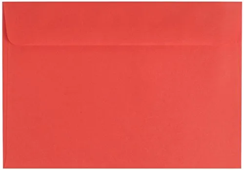farbige Briefumschläge / Din C6 / Farbe: rot 25