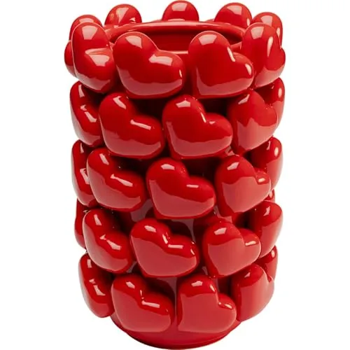 Kare Design Vase Hearts in rot von KARE