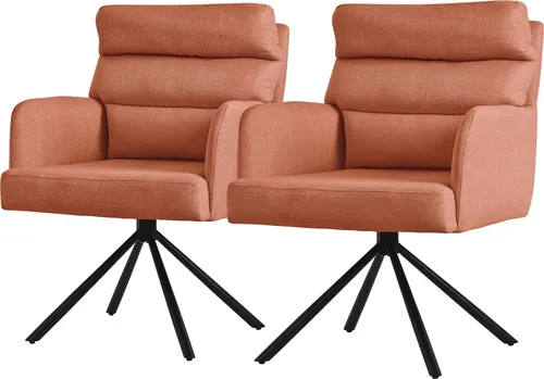 ML-DESIGN Polsterstuhl Esszimmerstuhl Set (2 St) in orange von ML DESIGN