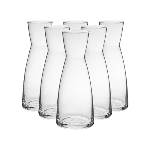 Bormioli Rocco YPSILON Karaffe 1 L 6er Set - Geschirr: Elegante 1 L Karaffe im 6er Set, spülmaschinengeeignet und ideal für stilvolles Servieren von Getränken bei jedem Anlass.