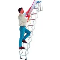 Dolle Scherentreppe Alufix mit Stirnbrett 11 Stufen von DOLLE