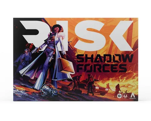 Hasbro Risiko - Shadow Forces - Gesellschaftsspiel für strategische Denker, tauche ein in eine düstere Welt voller Intrigen und Konflikte im 21. Jahrhundert.