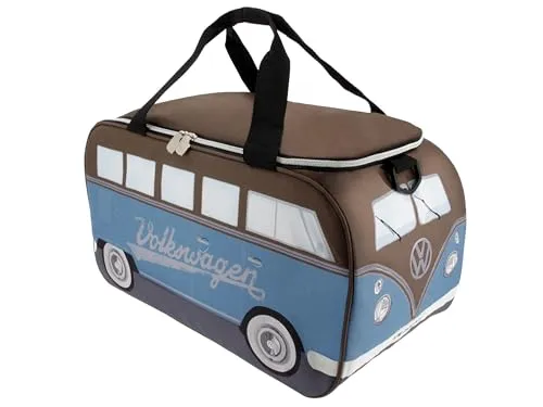 BRISA VW Collection - Isolierte Kühltasche im T1 Bulli Design - Kühlboxen & Kühltaschen im kultigen VW T1 Bulli Design mit 25 L Fassungsvermögen. Ideal für Picknicks und Camping, hält Lebensmittel kalt oder warm.