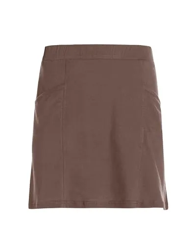 Vishes Damen-Minirock in Braun I Größe S (34-36) I Bequem & modisch für Alltag & Freizeit I Handgefertigt aus 100% Baumwolle I Für warme & kalte Monate I Nachhaltige Alternative Bekleidung