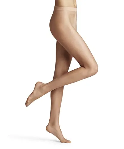 FALKE Damen Strumpfhose Natural Glow 6 DEN W Ti ultra-transparent einfarbig 1 Stück, Hautfarben Natural 4037, S-M