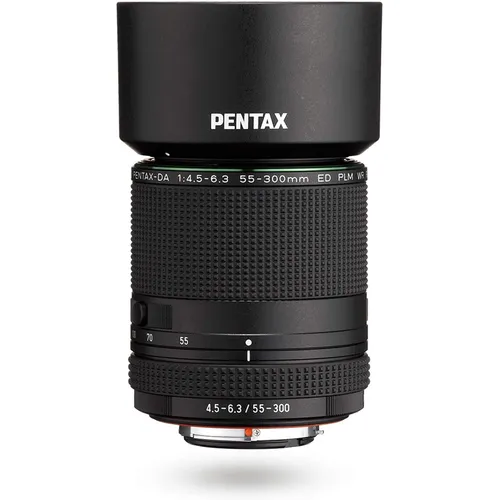 PENTAX-DA 55-300mm Telezoomobjektiv - Objektive für Spiegelreflexkameras mit wetterbeständiger Konstruktion, schnellem AF und minimaler Fokussierentfernung von 0,95 m für vielseitige Fotografie.