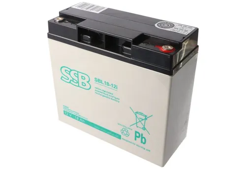 SSB SBL18-12i 12V 18Ah Bleiakku AGM - Hochwertiger AGM Bleiakku mit 18Ah Kapazität, ideal für langfristige Anwendungen und eine Lebensdauer von bis zu 12 Jahren. Perfekt für Batterien & Akkus.