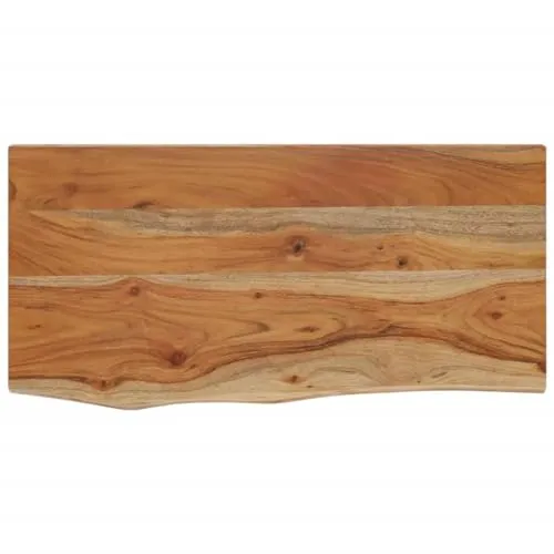 vidaXL Wandregal aus Akazienholz mit Naturkante - Schweberegal aus massivem Akazienholz, einzigartiges Design mit rustikaler Naturkante, ideal zur Präsentation von Sammlungen und Dekorationen in jedem Raum.