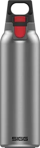 SIGG Hot Cold One brushed 0,5 L - Vakuumisolierte Edelstahlflasche, ideal für heiße und kalte Getränke, komfortabler ONE-Verschluss für einhändiges Öffnen