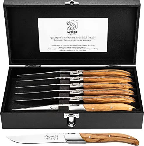 Laguiole Style de Vie Steakmesser Luxury Line, 6-teilig von Laguiole Style de Vie