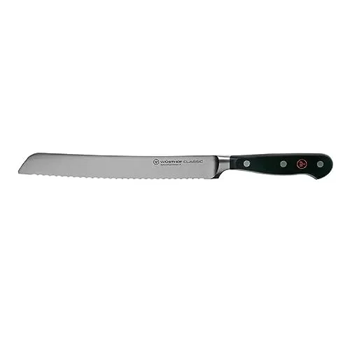 Wüsthof Classic Brotmesser 20 cm - Küchenmesser mit 20 cm Klinge, ideal für sauberes Schneiden von Brot und Brötchen dank gezahnter Schneide.