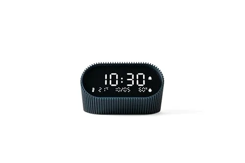 Lexon Quarzwecker Digitalwecker Ray Clock Ozeanblau