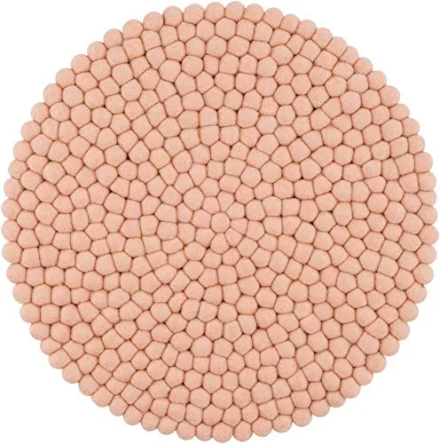 myfelt Filzkugel Sitzauflage Merle in pink von myfelt