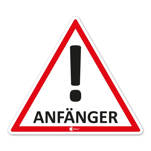 Auto-Magnet-Schild Anfänger I 12,6 x 11 cm Vorsicht Achtung Fahranfäng I hin_291