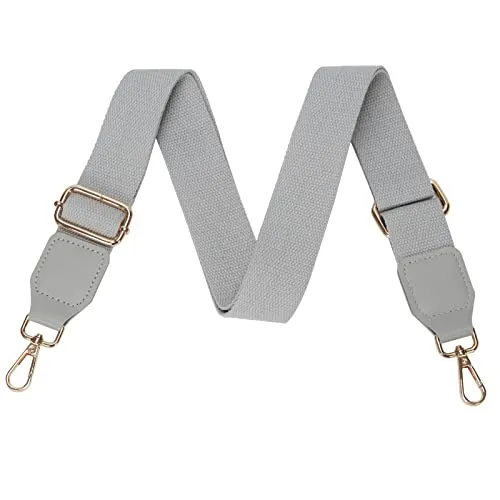 FLYAMAPIRIT Verstellbarer Schultergurt für Taschen, 3,8 cm breiter Taschengurt DIY Zubehör für Handtaschen, Tragetaschen und Umhängetaschen (Grau)