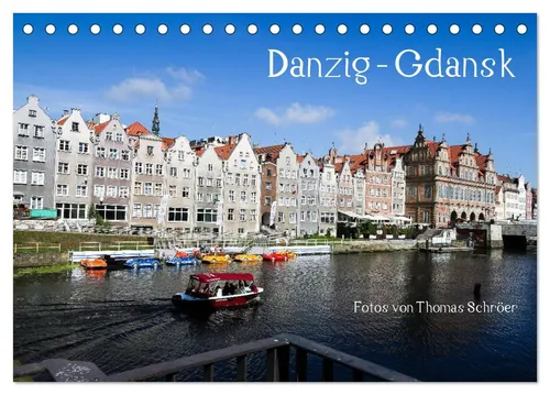 CALVENDO Wandkalender Danzig - Gdansk (Tischkalender 2026 DIN A5 quer), CALVENDO Monatskalen