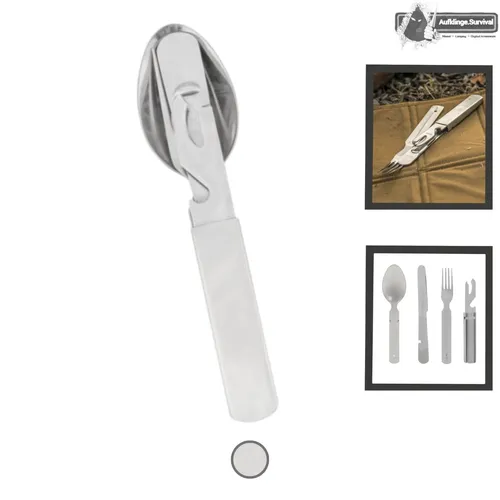 Helikon BW Feldbesteck 4-teilig Edelstahl Camping Outdoor BESTECK SET Wandern