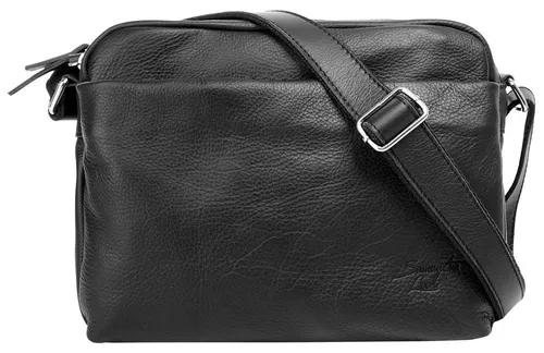 Umhängetasche SAMANTHA LOOK - Vintage Damen Leder Tasche Made in Italy - Elegante Umhängetasche aus 100% weichem Rindleder, handlich und ideal für Alltag und Citytrips. Praktische Fächer und verstellbarer Schultergurt sorgen für höchsten Komfort.