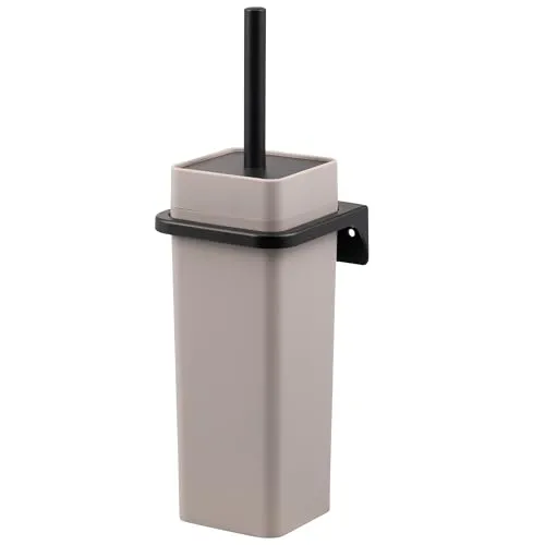 bremermann WC-Reinigungsbürste SAVONA Softtouch mit Wandhalterung - Toilettenbürste mit eleganter Softtouch-Oberfläche und flexibler Wandmontage - ideal für ein modernes Bad. Inklusive Ersatzbürstenkopf und einfache Montageoptionen.